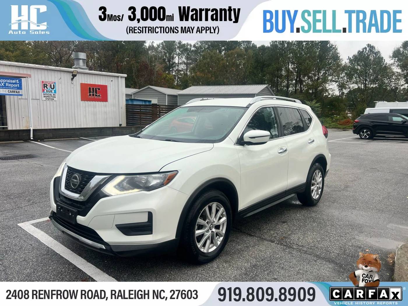 2018 Nissan Rogue SV — SUV — 85,235 mi — Raleigh, NC