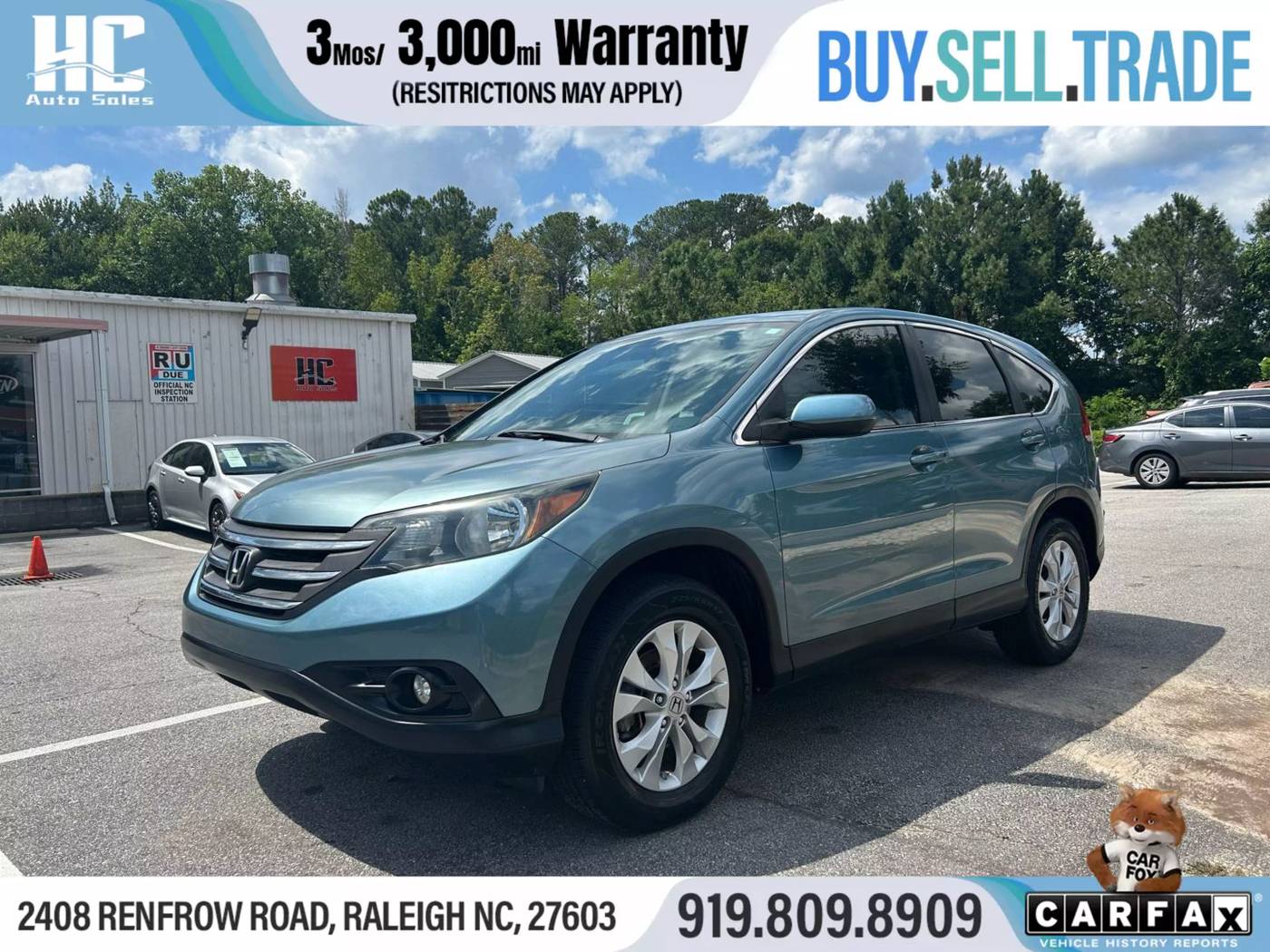 2013 Honda CR-V EX — SUV — 83,020 mi — Raleigh, NC