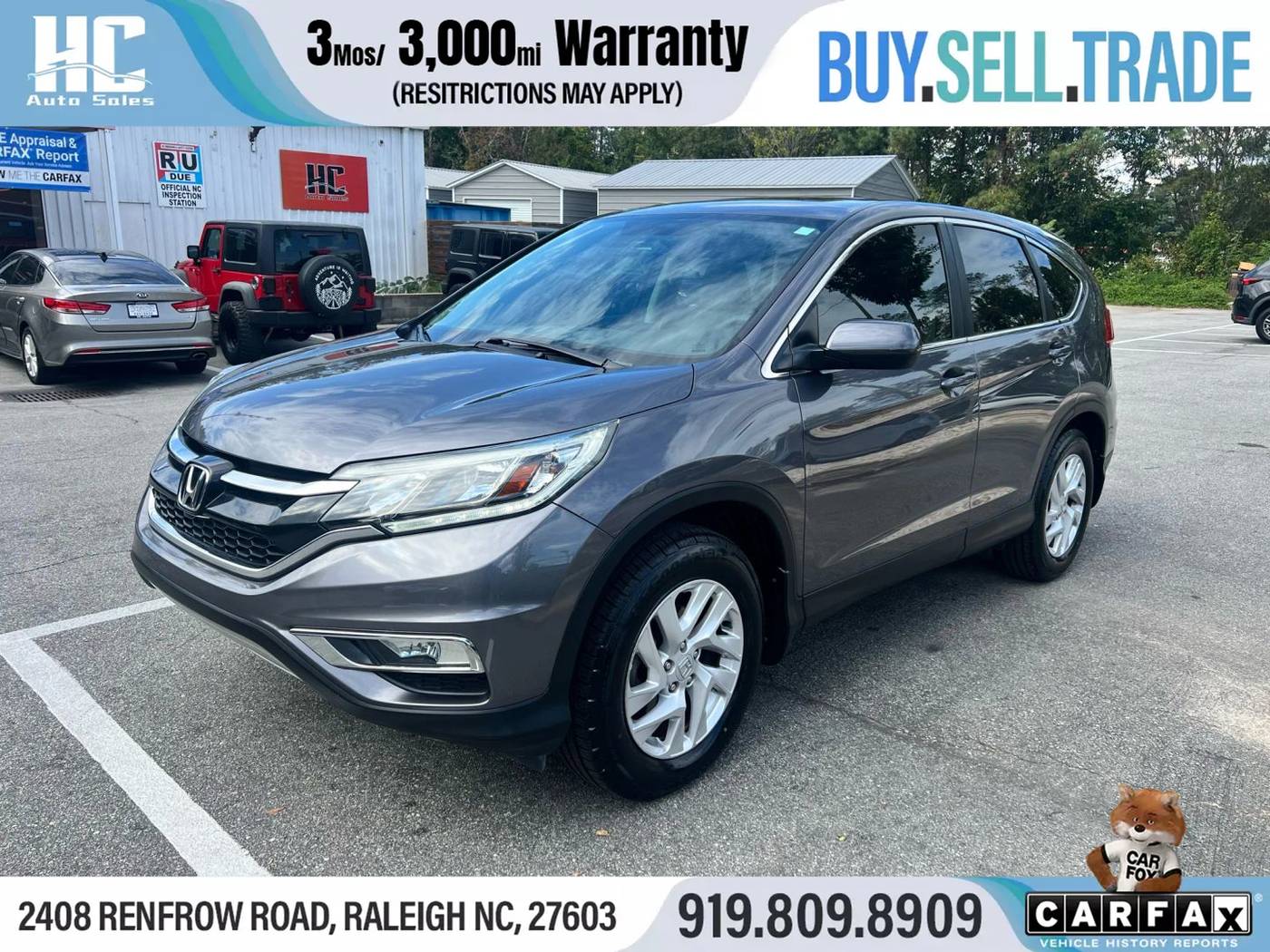 2015 Honda CR-V EX — SUV — 128,180 mi — Raleigh, NC