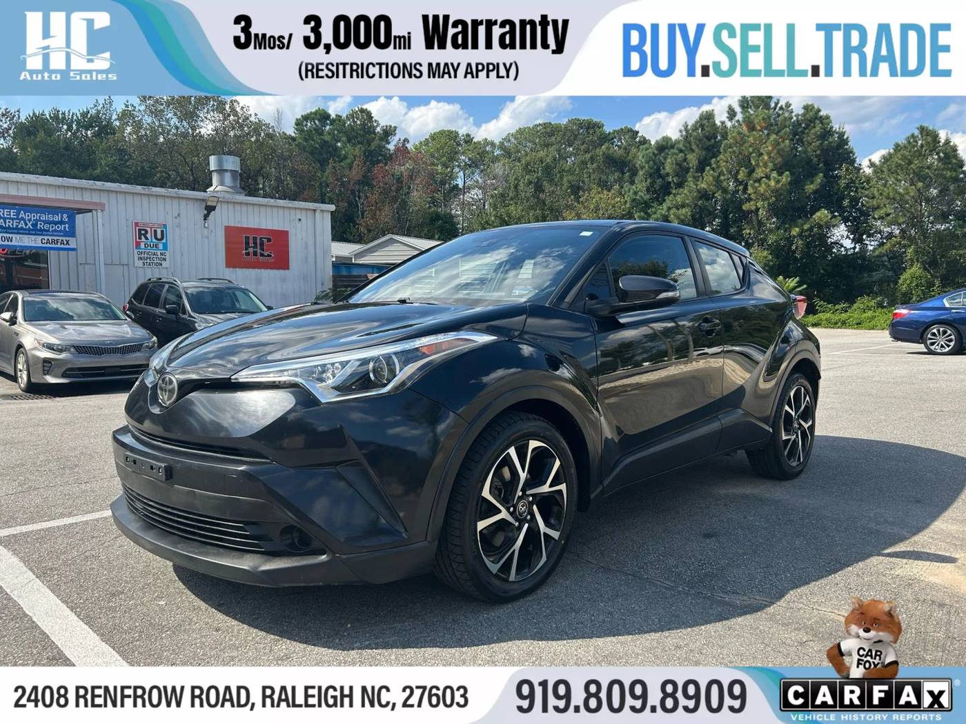 2018 Toyota C-HR XLE — SUV — 128,879 mi — Raleigh, NC