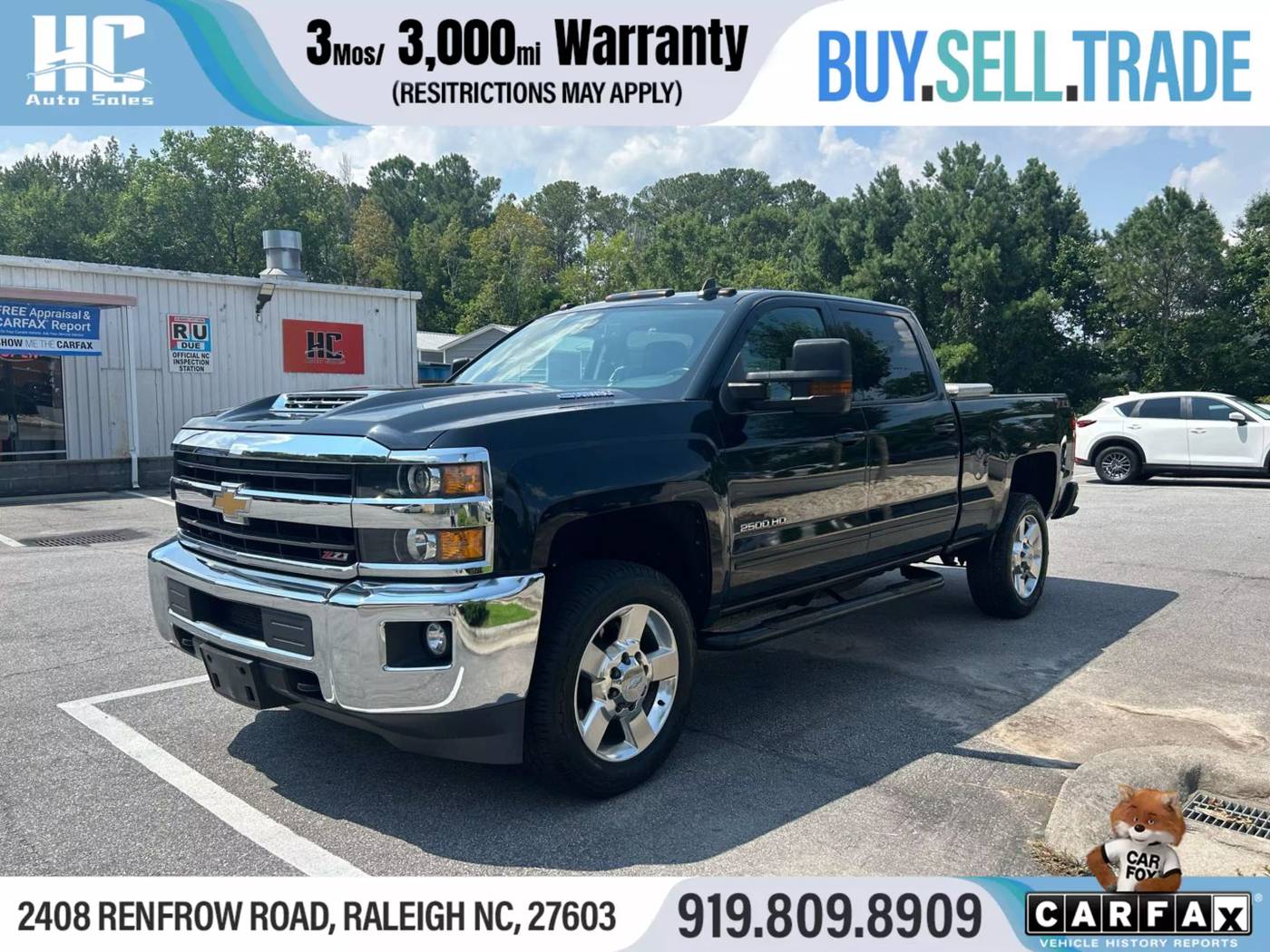 2018 Chevrolet Silverado 2500HD LT — Pickup Truck — 98,003 mi — Raleigh, NC