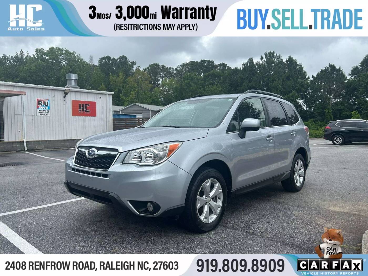 2016 Subaru Forester 2.5i Limited — SUV — 67,196 mi — Raleigh, NC