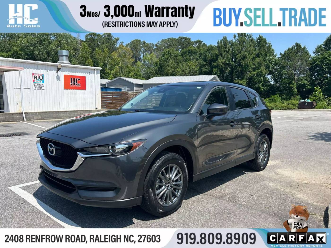 2017 Mazda CX-5 Touring — SUV — 131,935 mi — Raleigh, NC