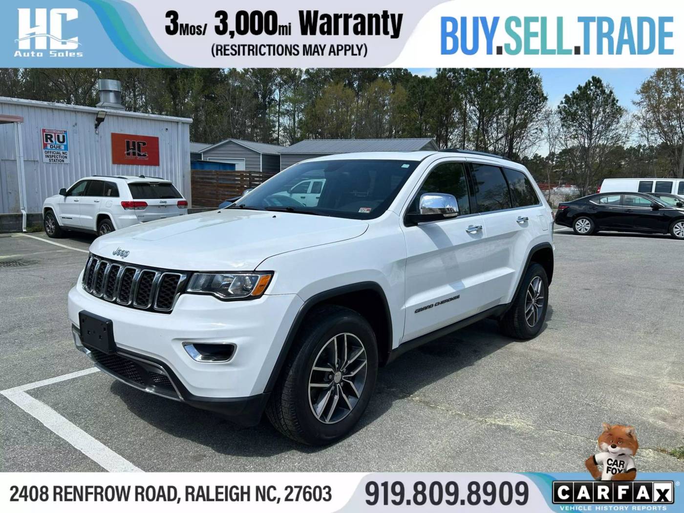 2017 Jeep Grand Cherokee Limited — SUV — 70,668 mi — Raleigh, NC