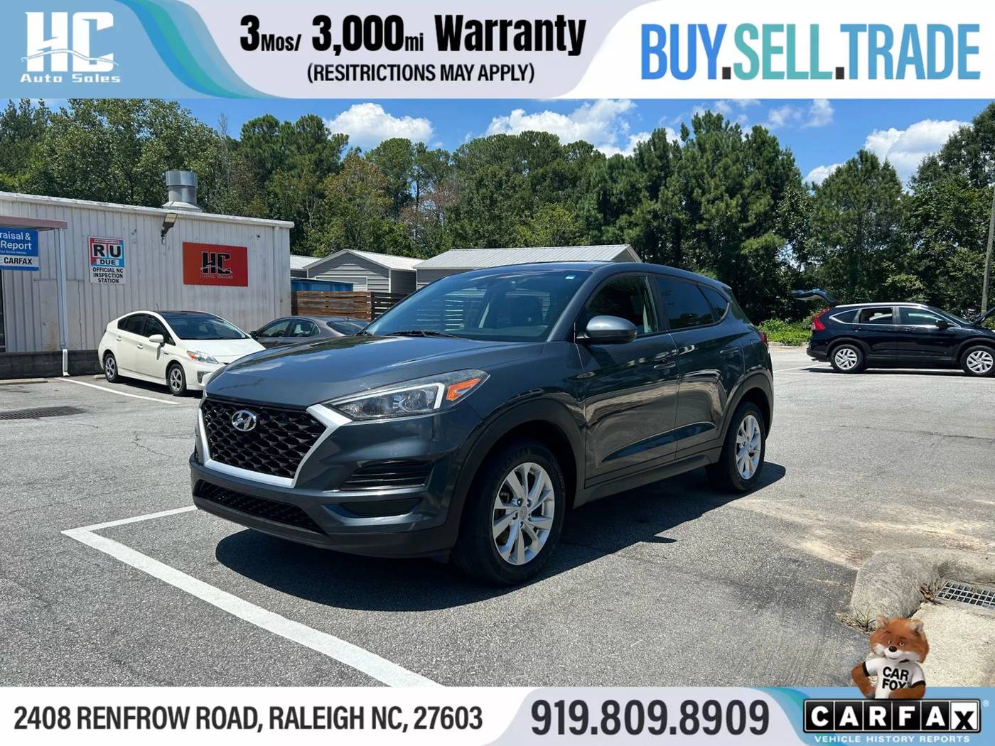 2019 Hyundai Tucson SE — SUV — 98,919 mi — Raleigh, NC