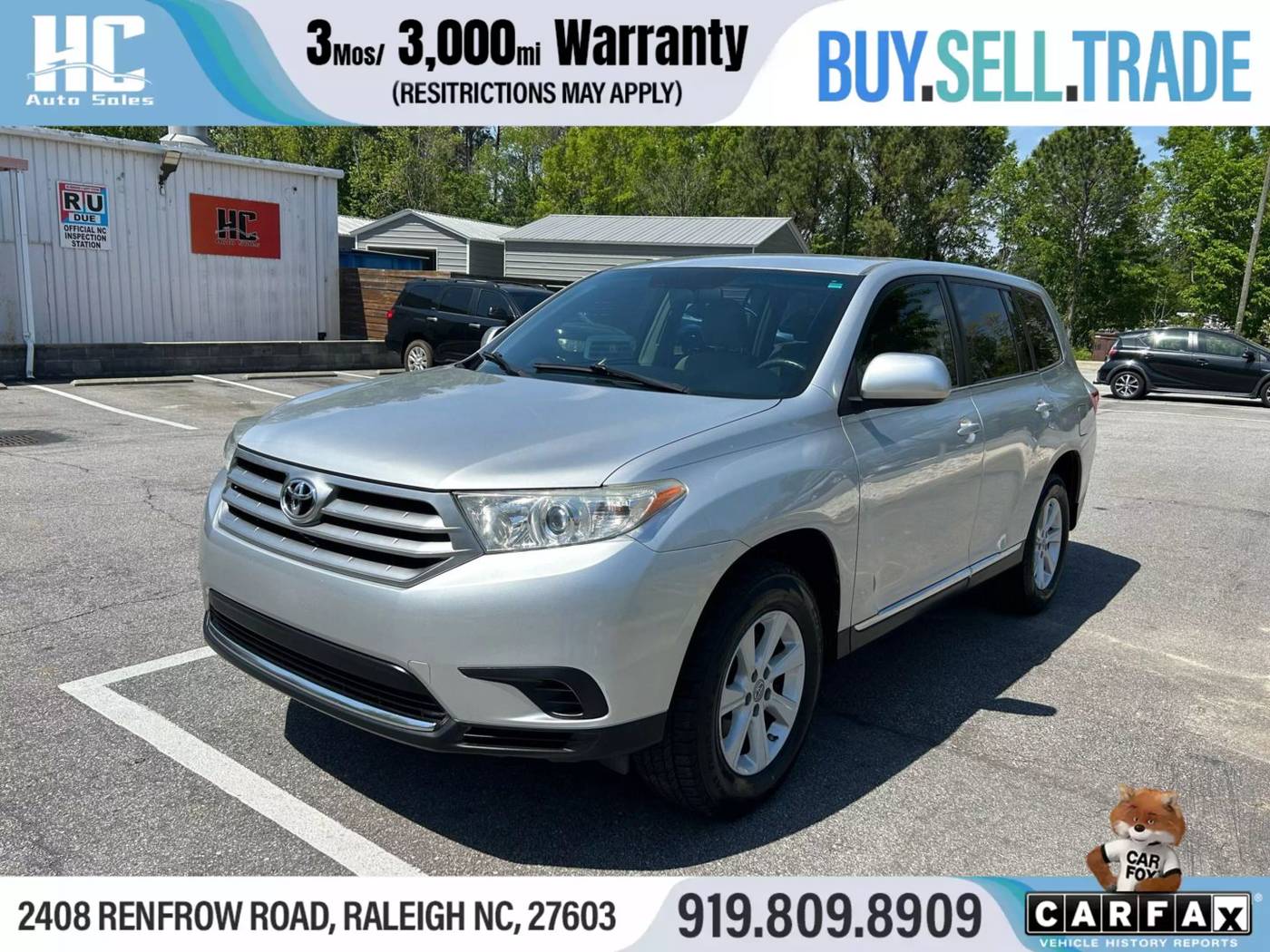 2013 Toyota Highlander Highlander V6 — SUV — 115,131 mi — Raleigh, NC