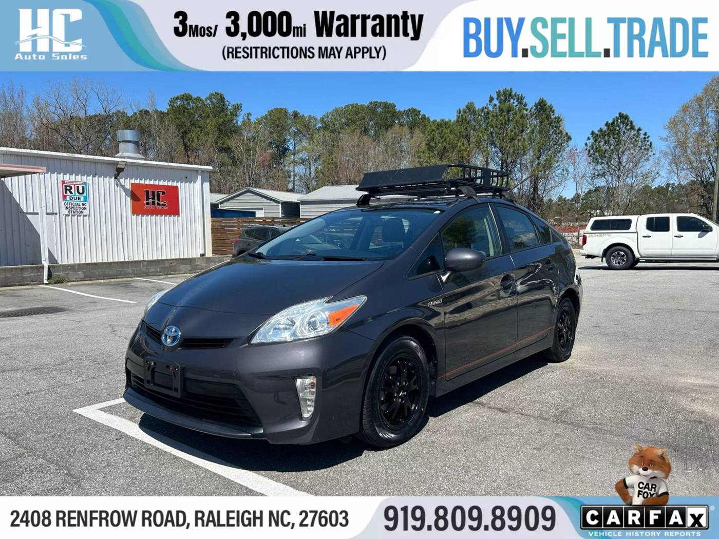 2013 Toyota Prius Two — Sedan — 104,389 mi — Raleigh, NC