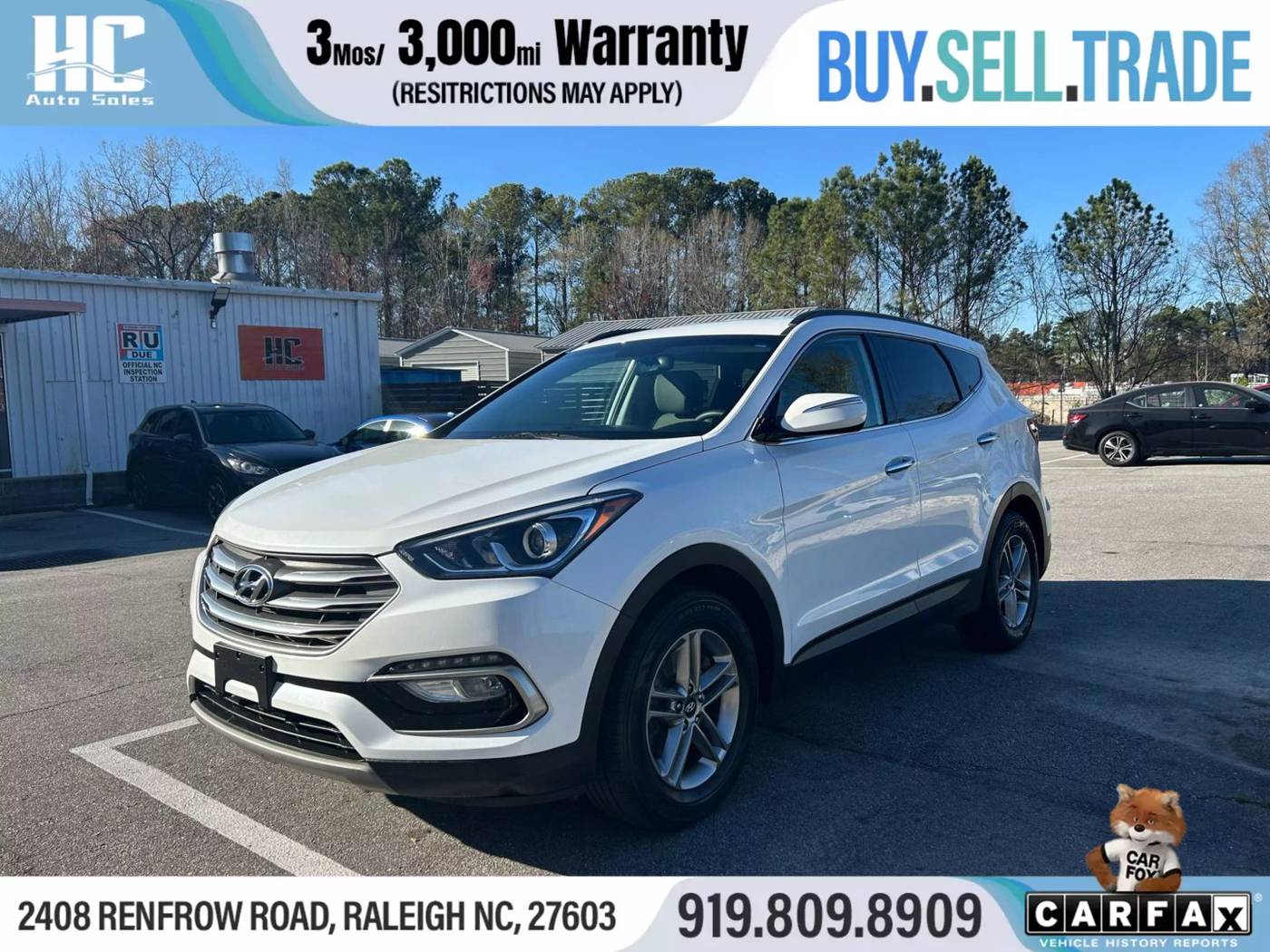 2018 Hyundai Santa Fe Sport Base — SUV — 69,961 mi — Raleigh, NC