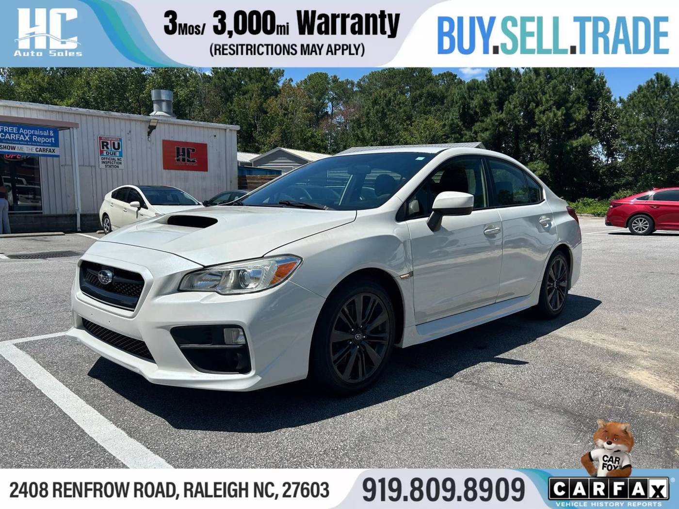 2015 Subaru WRX Base — Sedan — 111,289 mi — Raleigh, NC
