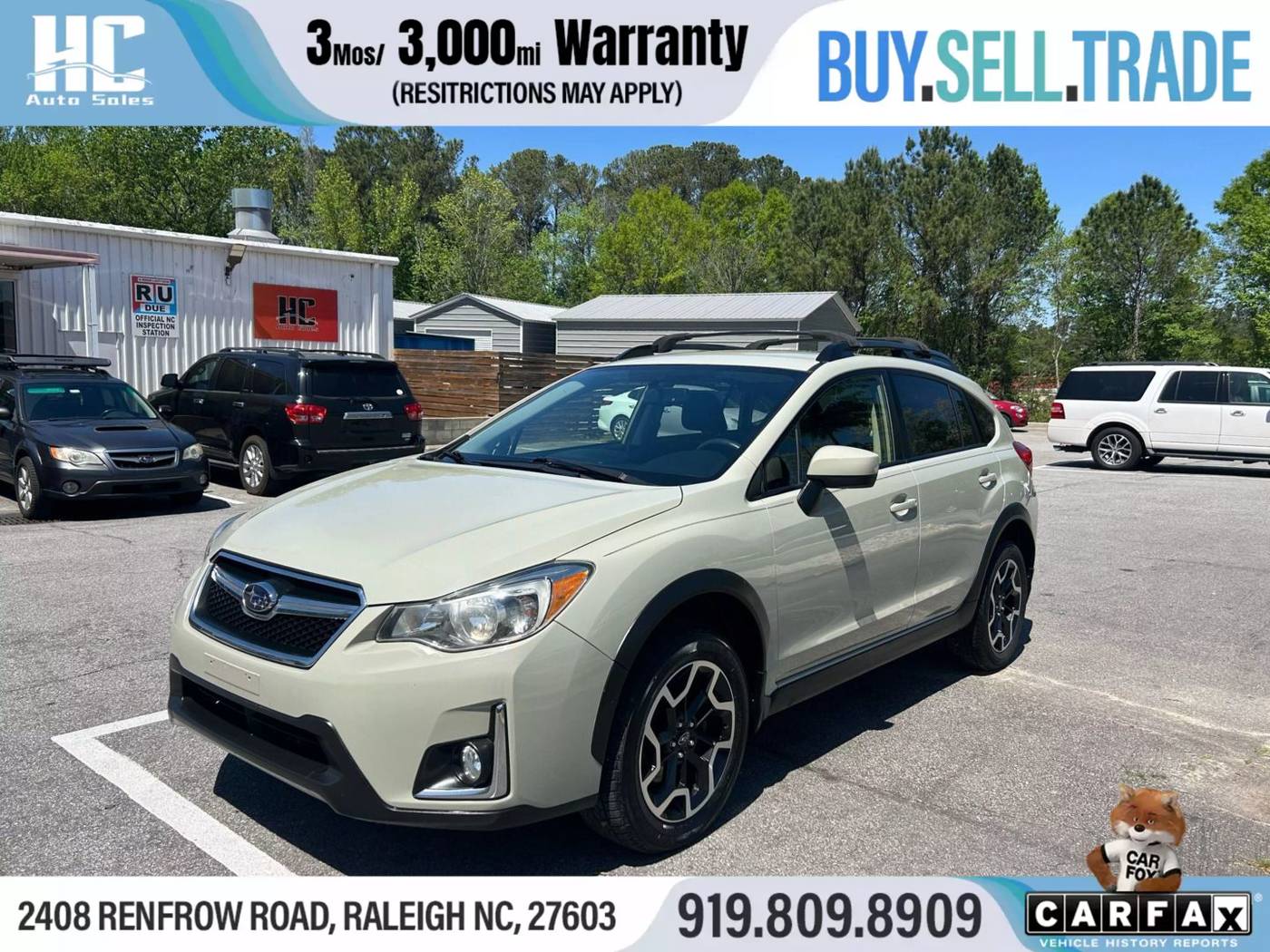 2016 Subaru Crosstrek Premium — SUV — 114,464 mi — Raleigh, NC