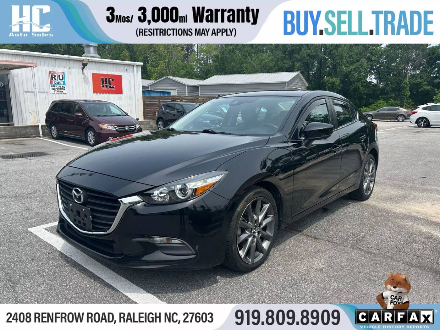 2018 Mazda Mazda3 Touring — Sedan — 91,821 mi — Raleigh, NC