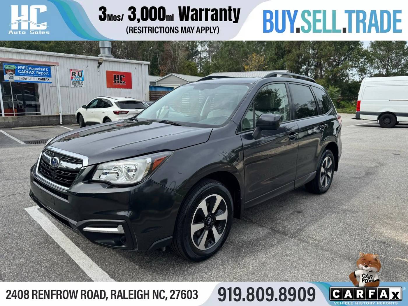 2018 Subaru Forester 2.5i Premium — SUV — 50,954 mi — Raleigh, NC