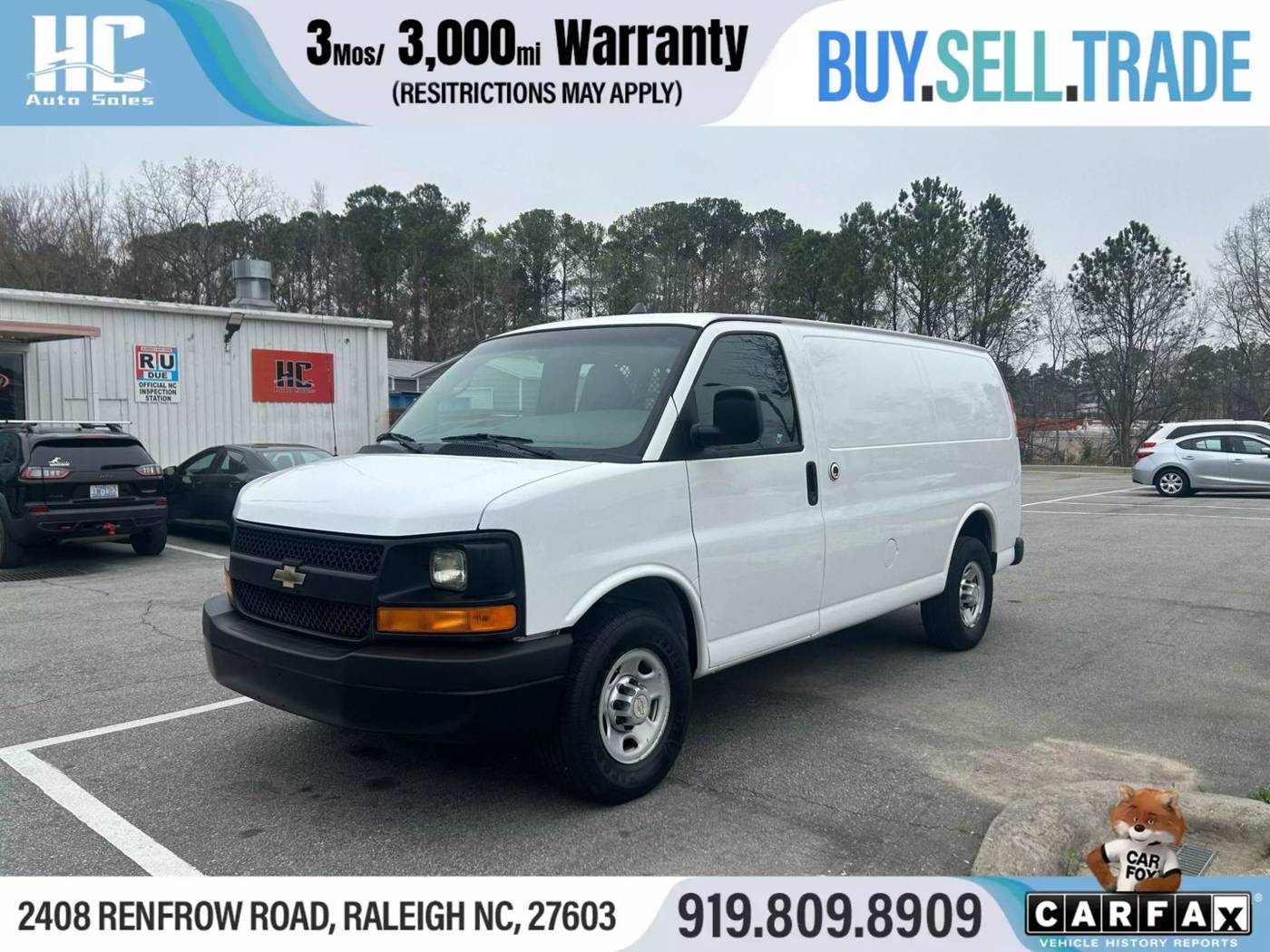 2013 Chevrolet Express Cargo Van Base — Cargo Van — 129,741 mi — Raleigh, NC