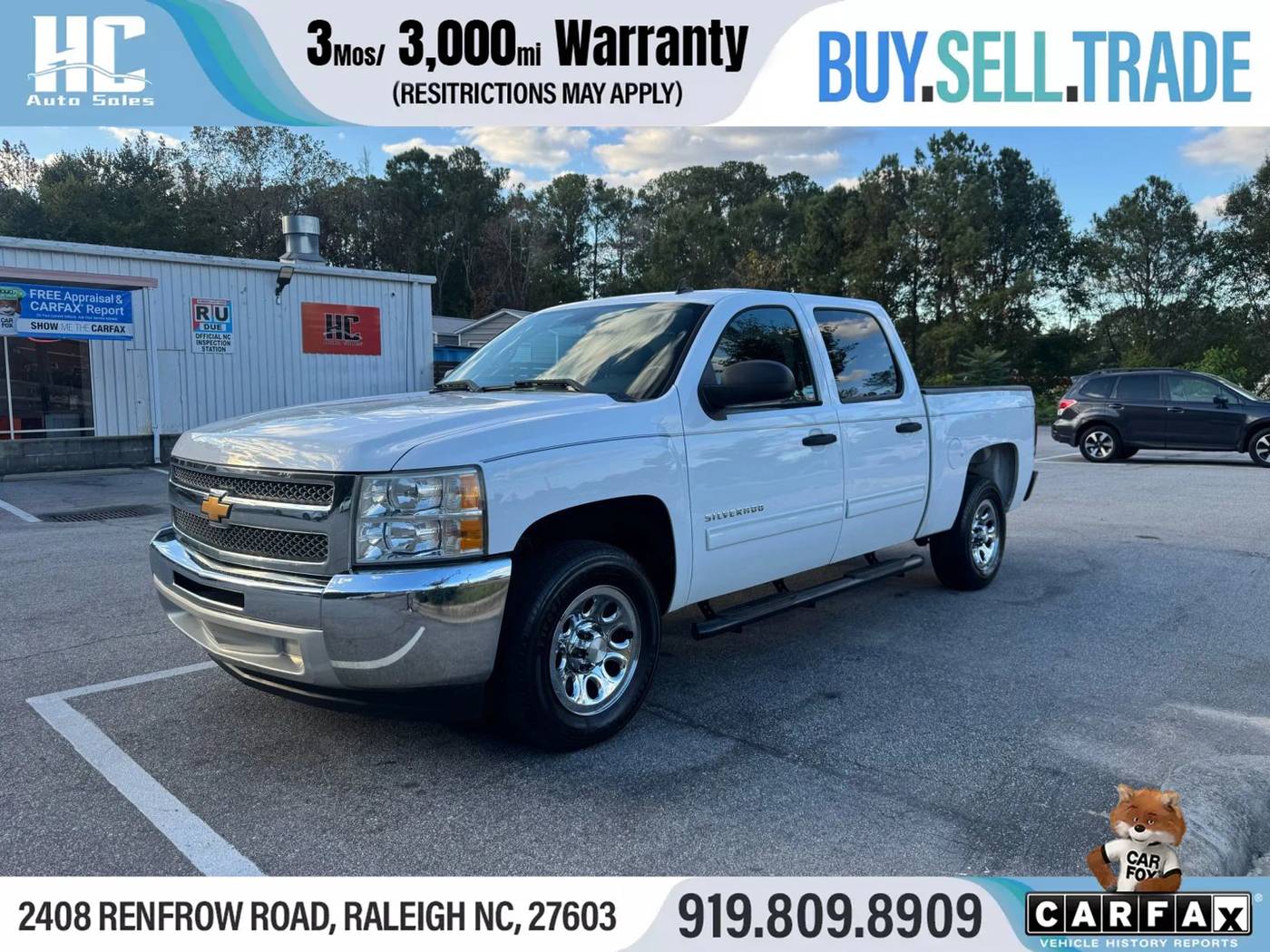 2013 Chevrolet Silverado 1500 LT — Pickup Truck — 114,958 mi — Raleigh, NC