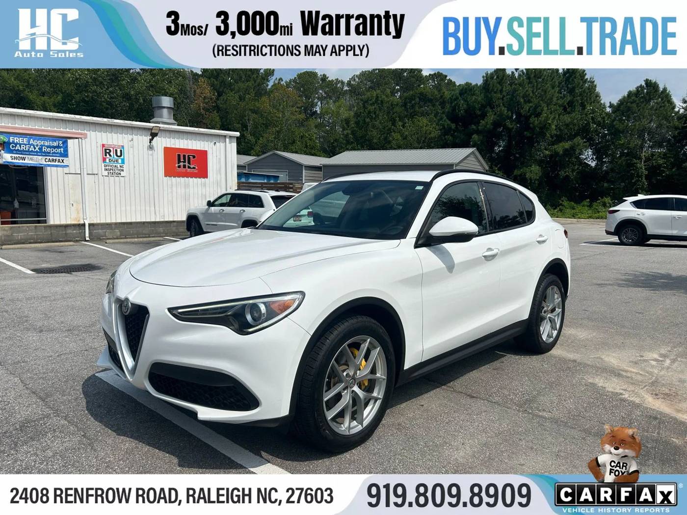 2018 Alfa Romeo Stelvio Sport — SUV — 47,654 mi — Raleigh, NC