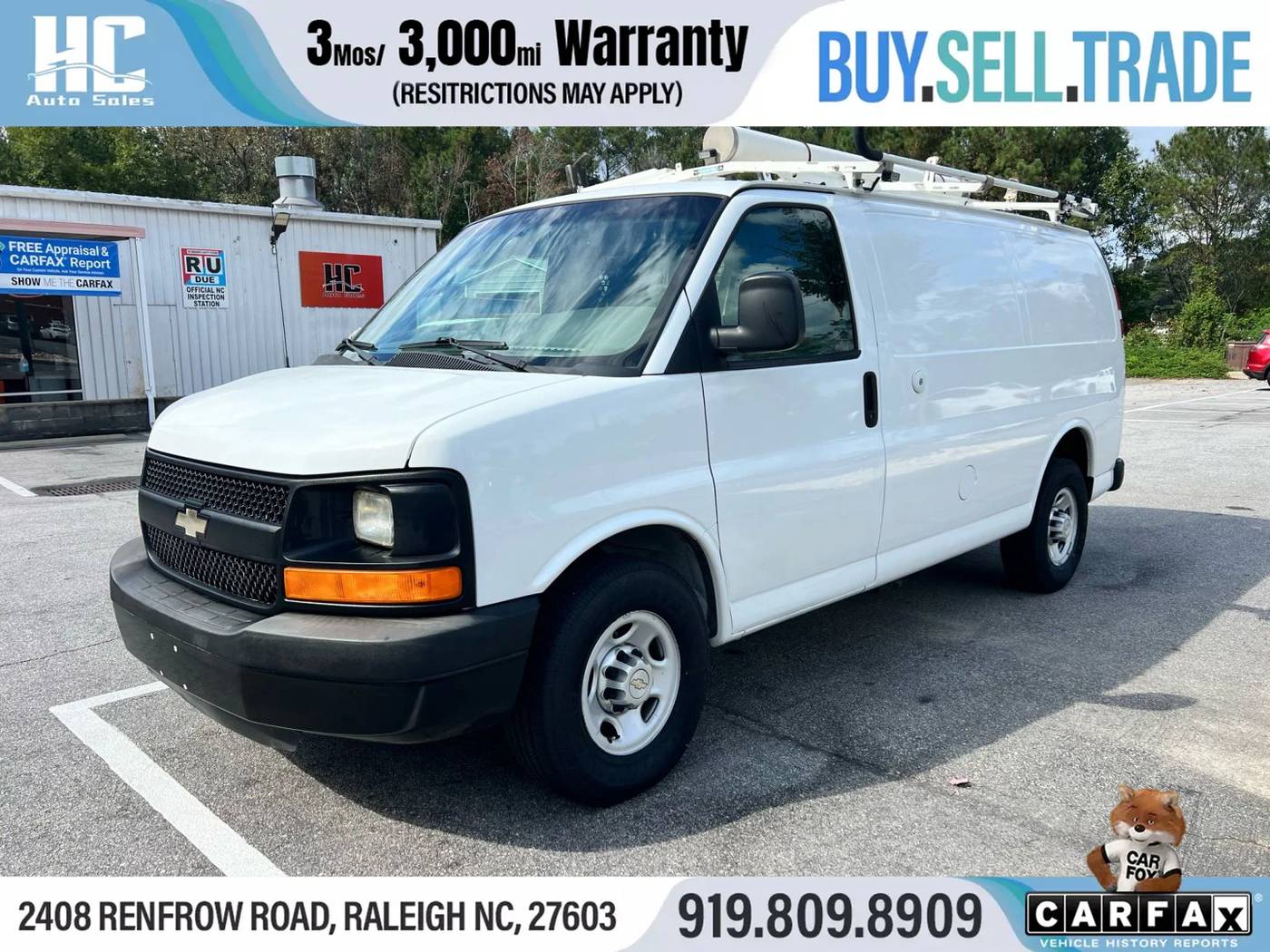 2013 Chevrolet Express Cargo Van Base — Cargo Van — 124,390 mi — Raleigh, NC