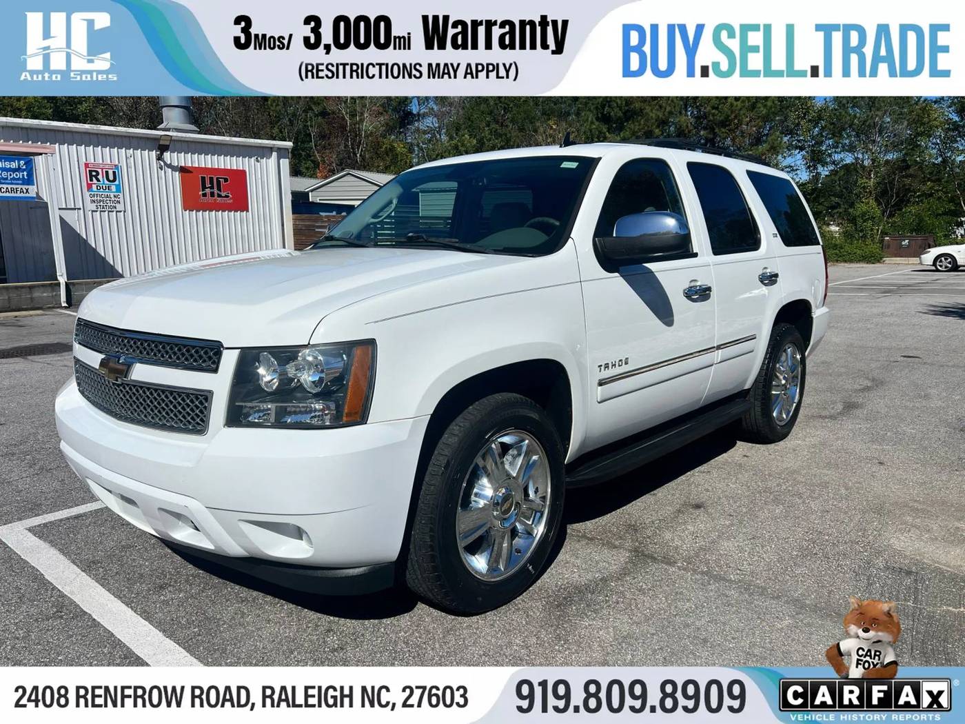 2010 Chevrolet Tahoe LTZ — SUV — 113,985 mi — Raleigh, NC