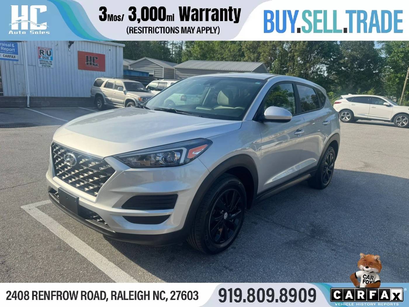 2021 Hyundai Tucson SE — SUV — 89,039 mi — Raleigh, NC