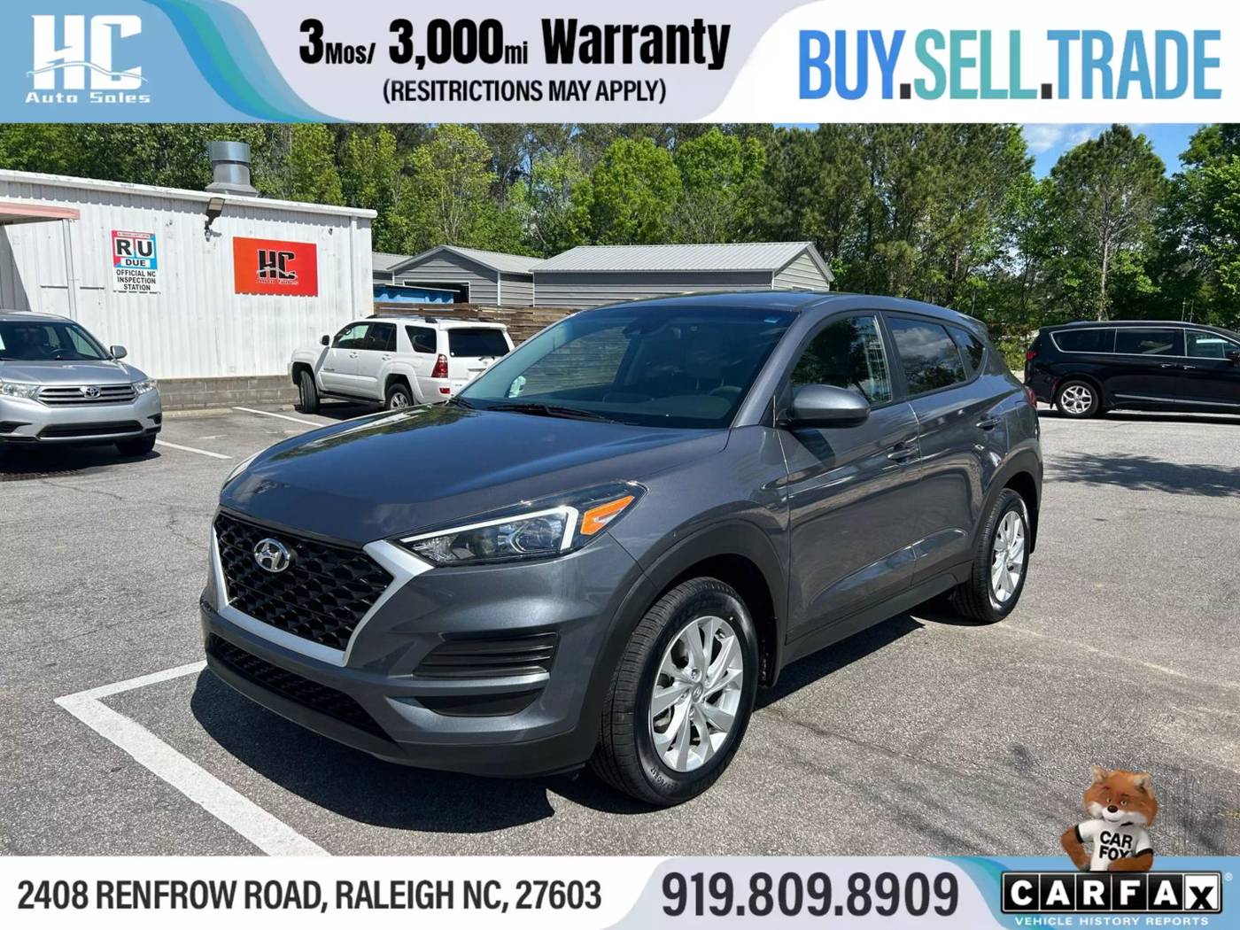 2019 Hyundai Tucson SE — SUV — 59,777 mi — Raleigh, NC