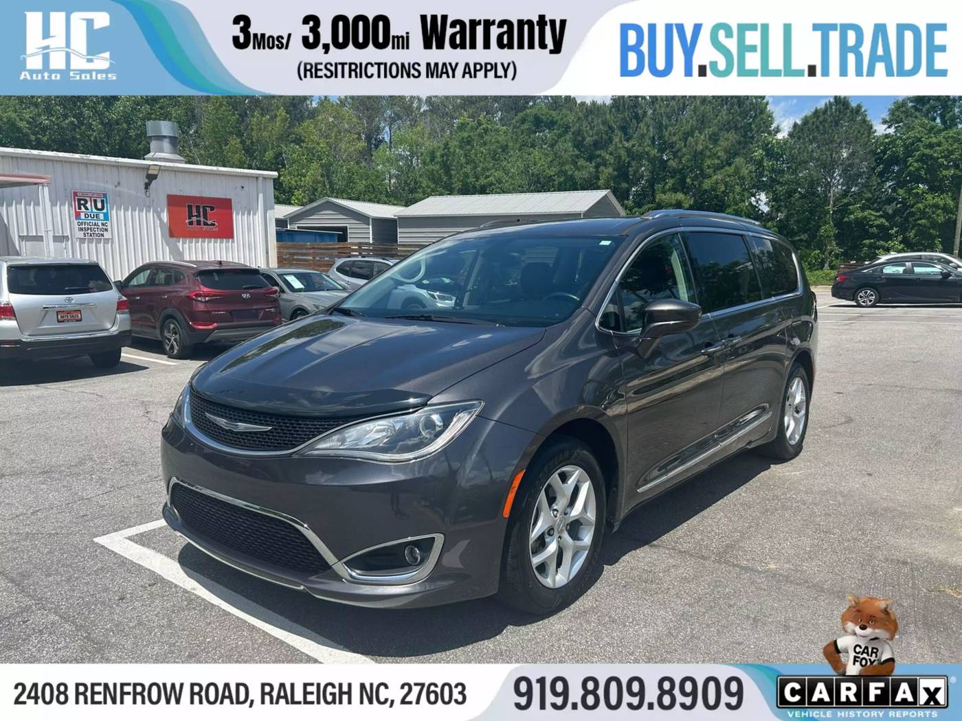2018 Chrysler Pacifica Touring L — Minivan — 71,600 mi — Raleigh, NC
