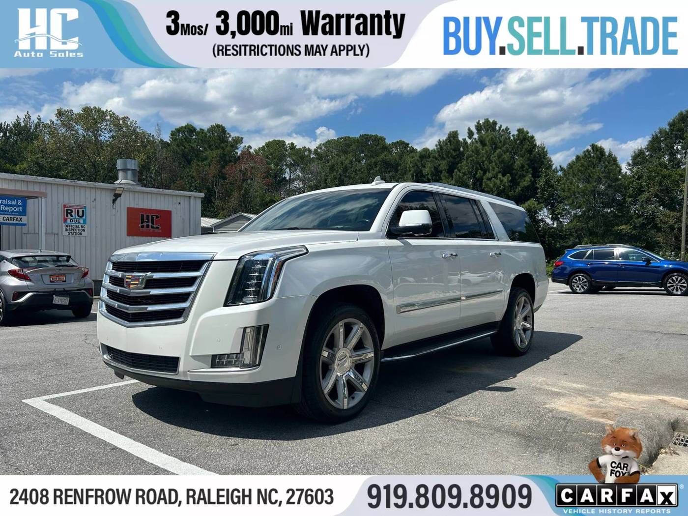 2017 Cadillac Escalade Luxury — SUV — 139,058 mi — Raleigh, NC