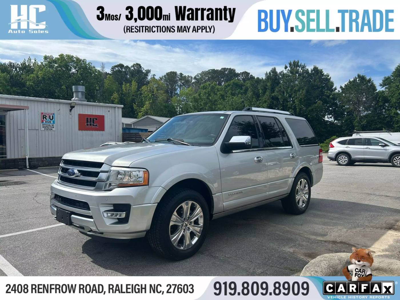 2016 Ford Expedition Platinum — SUV — 89,352 mi — Raleigh, NC
