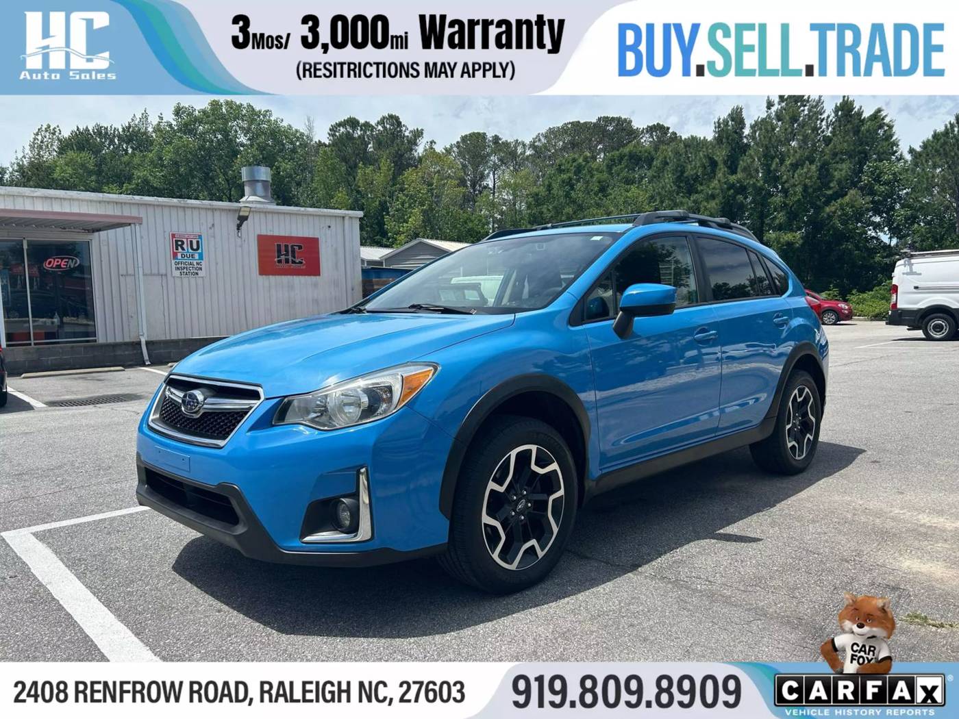 2016 Subaru Crosstrek Premium — SUV — 119,975 mi — Raleigh, NC