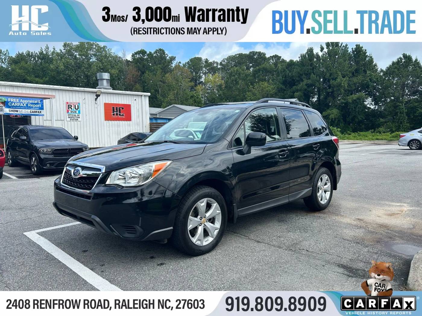 2014 Subaru Forester 2.5i Premium — SUV — 127,772 mi — Raleigh, NC