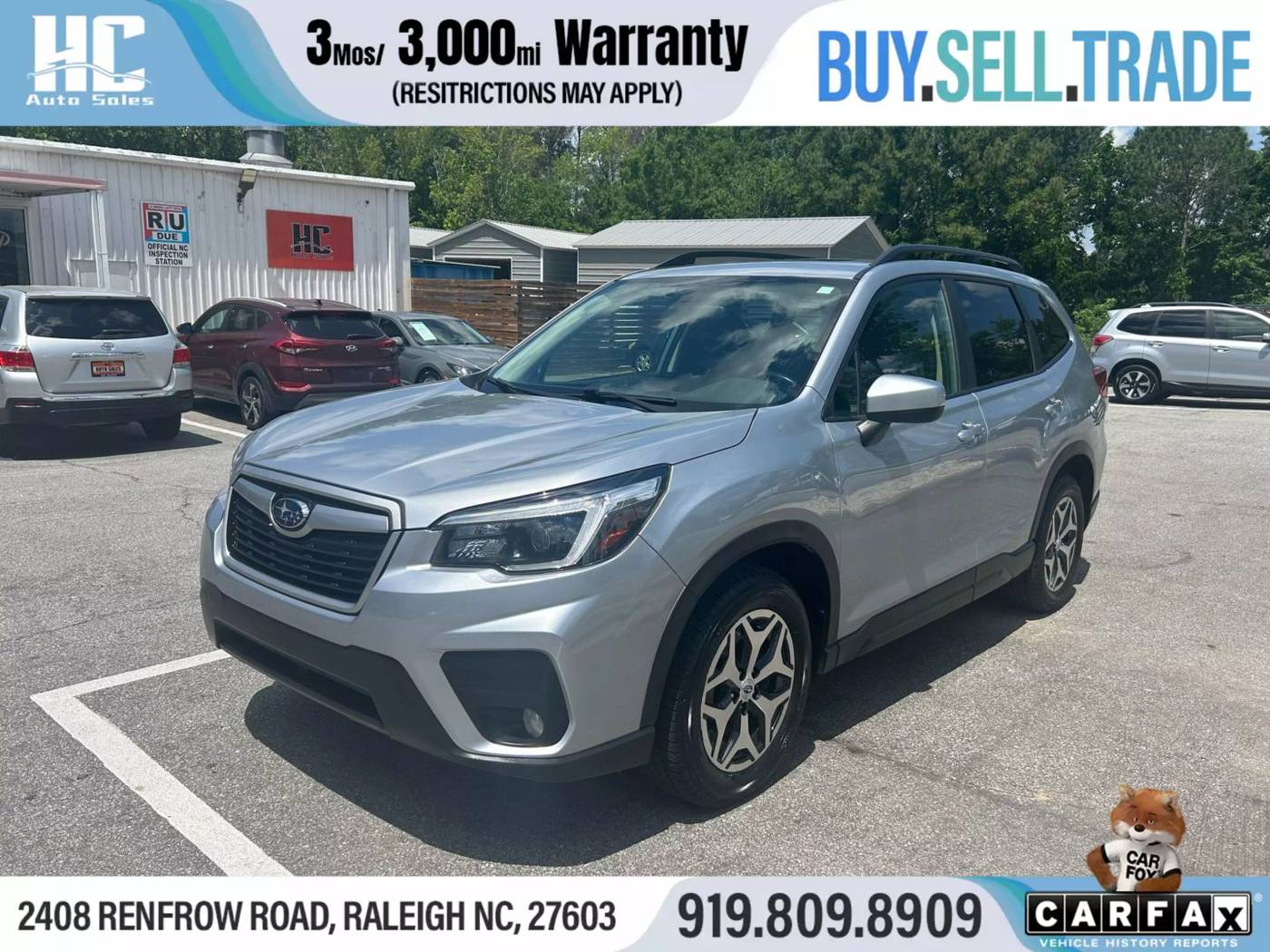2021 Subaru Forester 2.5i Premium — SUV — 86,048 mi — Raleigh, NC