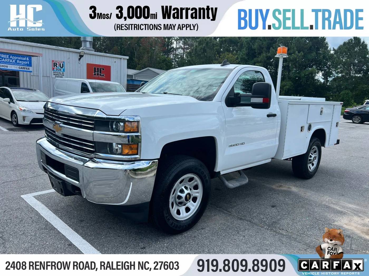 2016 Chevrolet Silverado 3500HD WT — Pickup Truck — 110,559 mi — Raleigh, NC