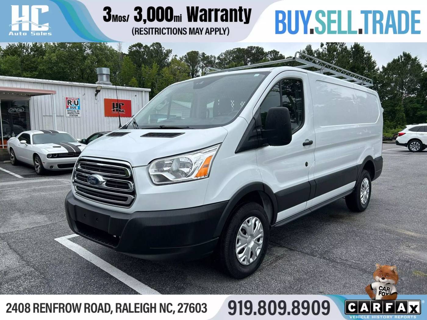 2018 Ford Transit Cargo Van T-250 — Cargo Van — 134,433 mi — Raleigh, NC