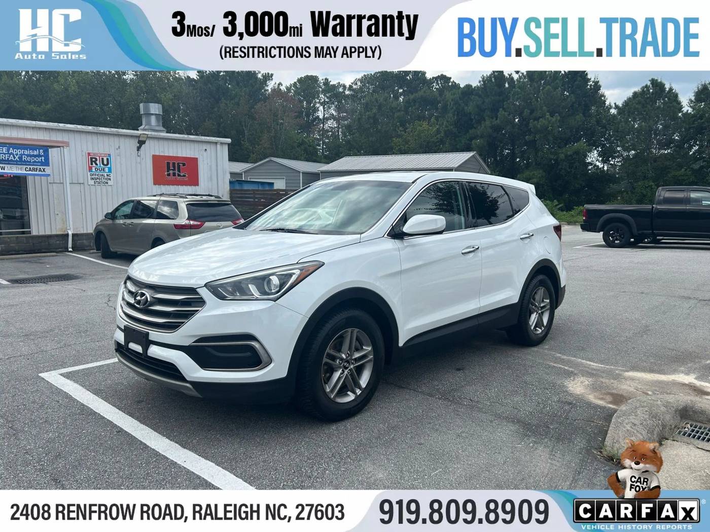 2018 Hyundai Santa Fe Sport Base — SUV — 80,947 mi — Raleigh, NC