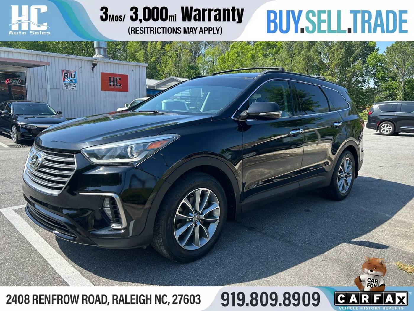 2017 Hyundai Santa Fe SE — SUV — 57,798 mi — Raleigh, NC
