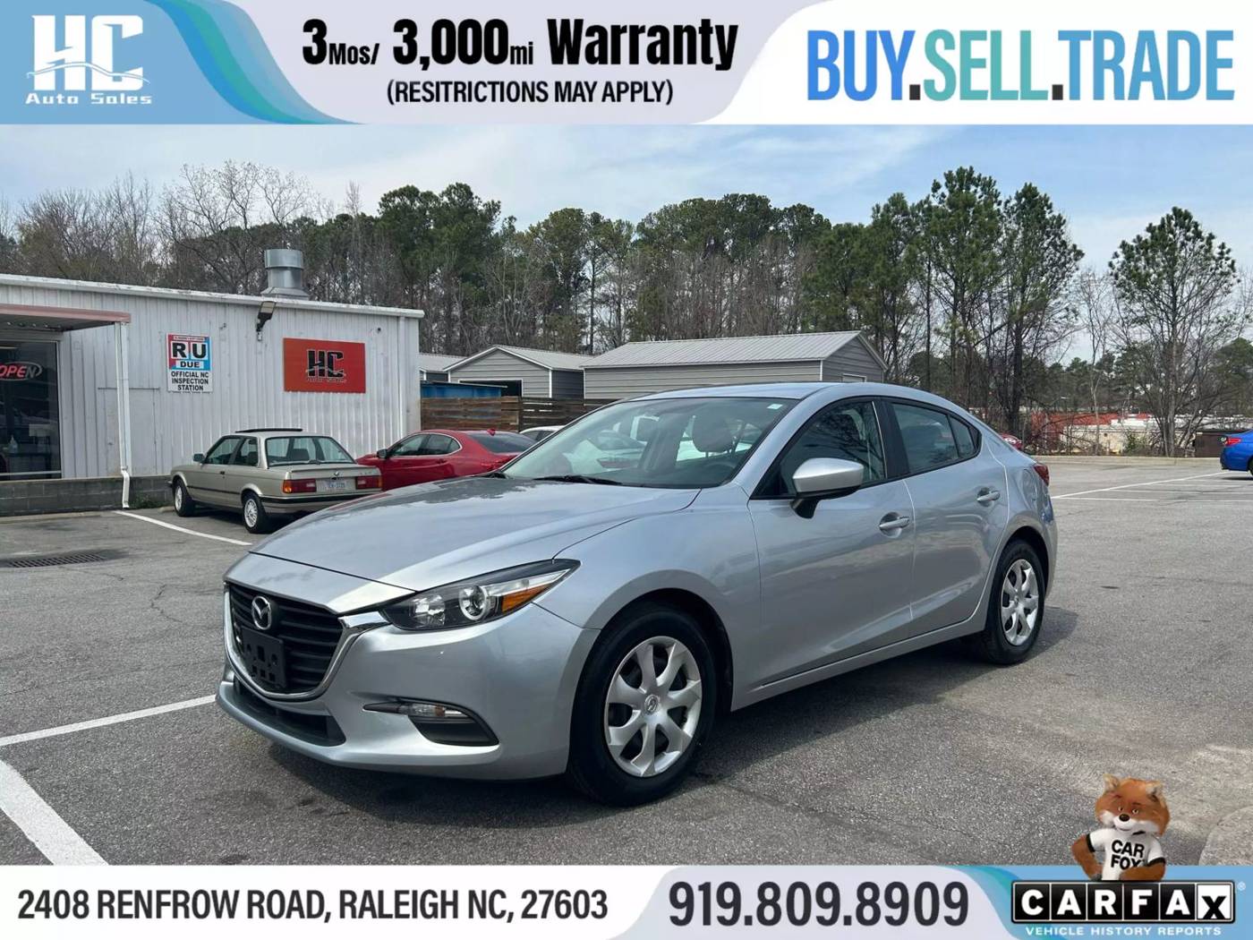 2017 Mazda Mazda3 Sport — Sedan — 132,538 mi — Raleigh, NC