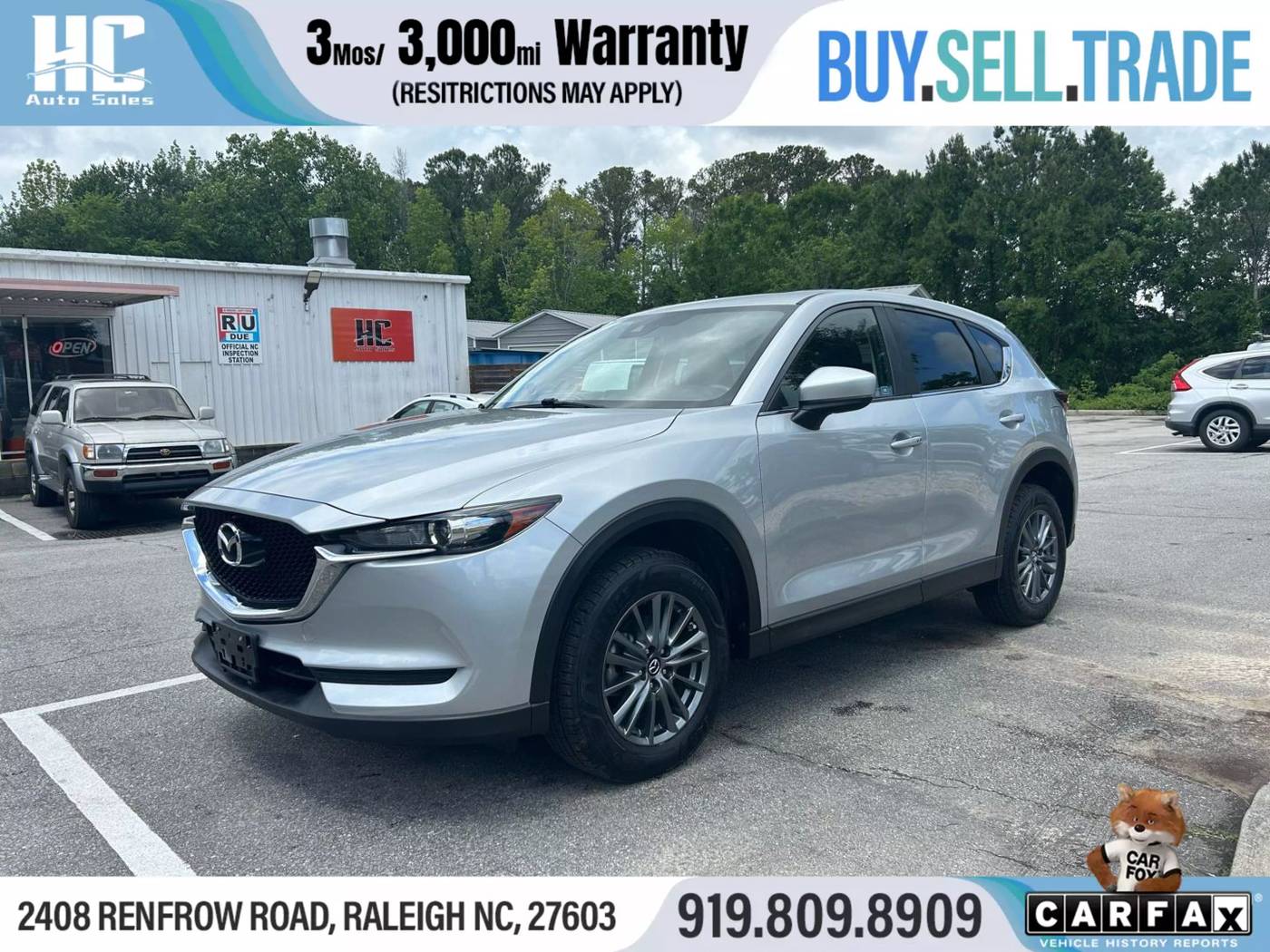 2017 Mazda CX-5 Touring — SUV — 53,643 mi — Raleigh, NC