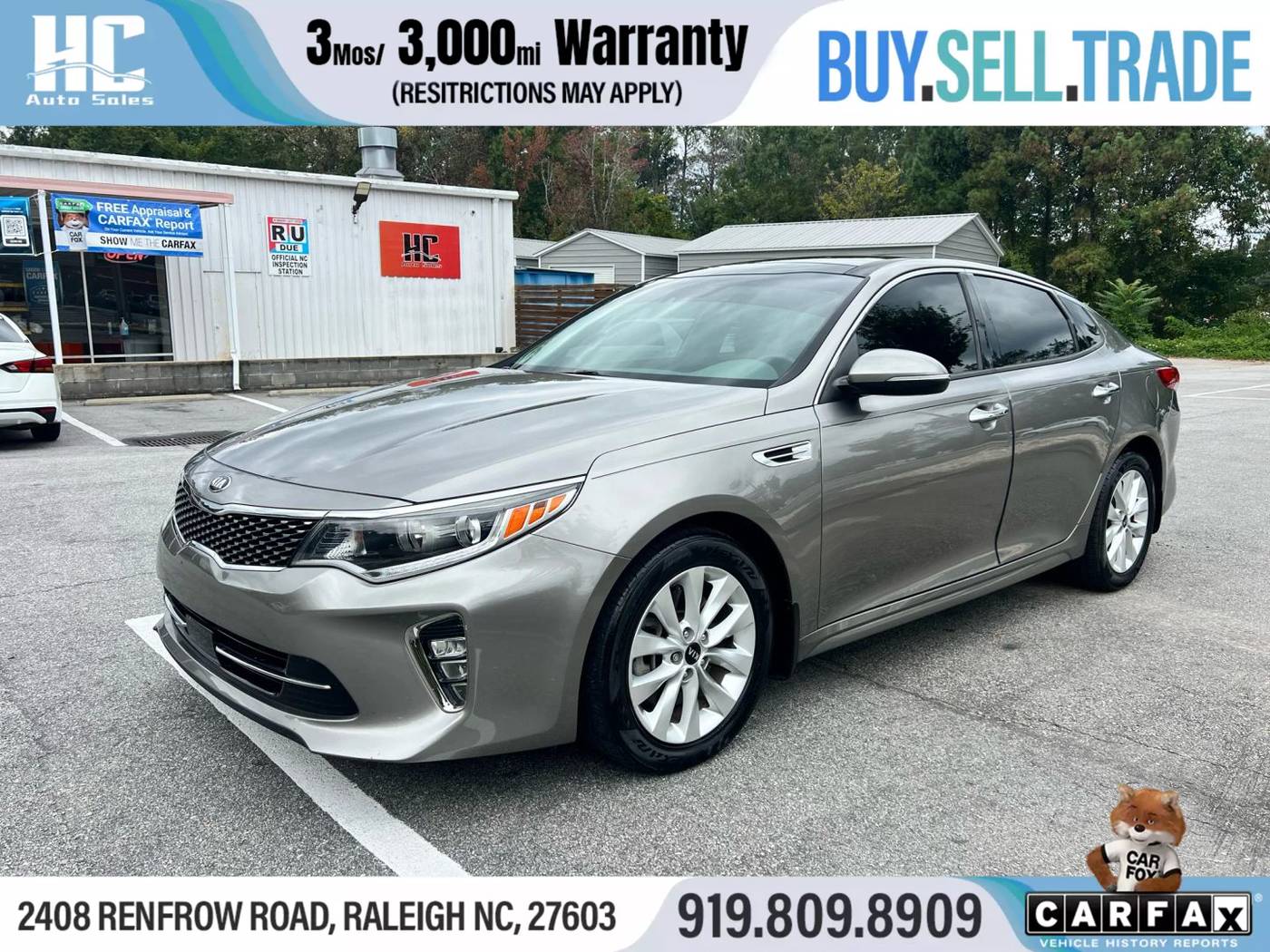 2018 Kia Optima EX — Sedan — 53,759 mi — Raleigh, NC