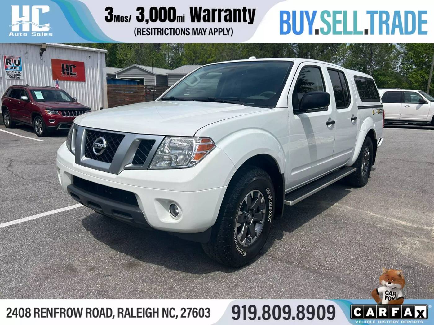2017 Nissan Frontier Desert Runner — Pickup Truck — 75,519 mi — Raleigh, NC