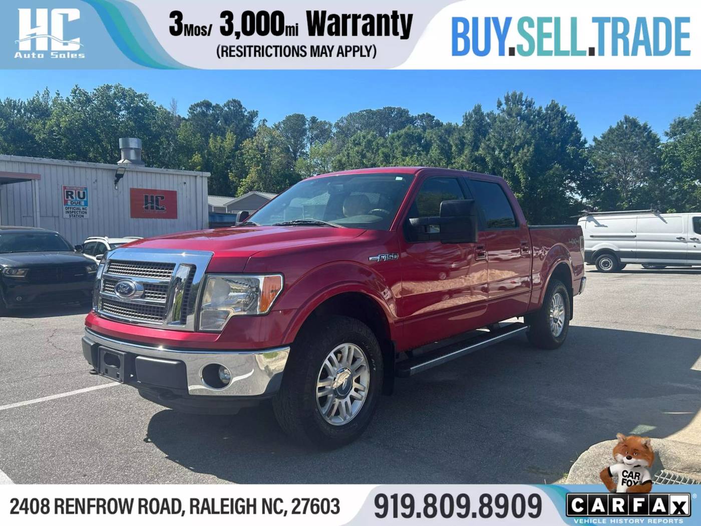 2012 Ford F-150 Lariat — Pickup Truck — 111,905 mi — Raleigh, NC