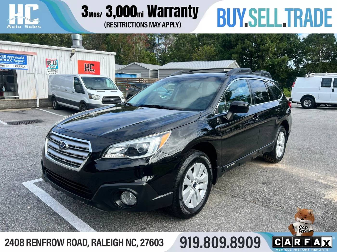 2017 Subaru Outback 2.5i Premium — SUV — 80,485 mi — Raleigh, NC