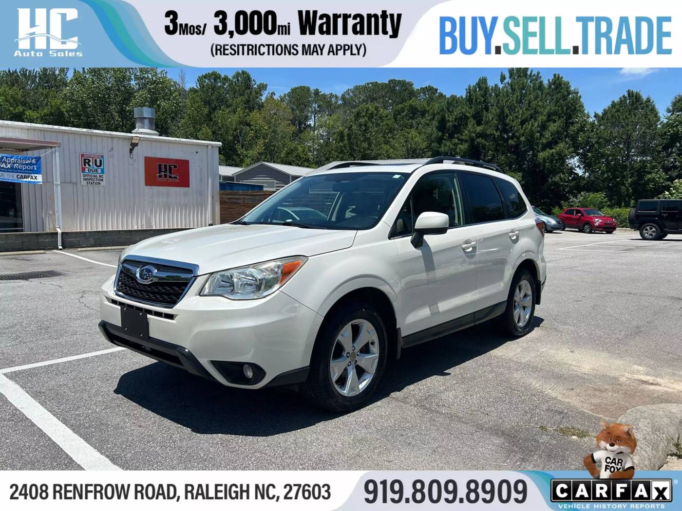 2014 Subaru Forester 2.5i Limited — SUV — 117,965 mi — Raleigh, NC