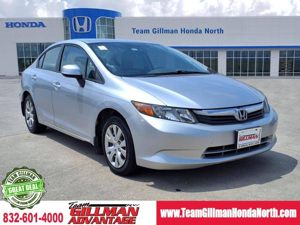 2012 Honda Civic LX — Sedan — 187,395 mi — Houston, TX