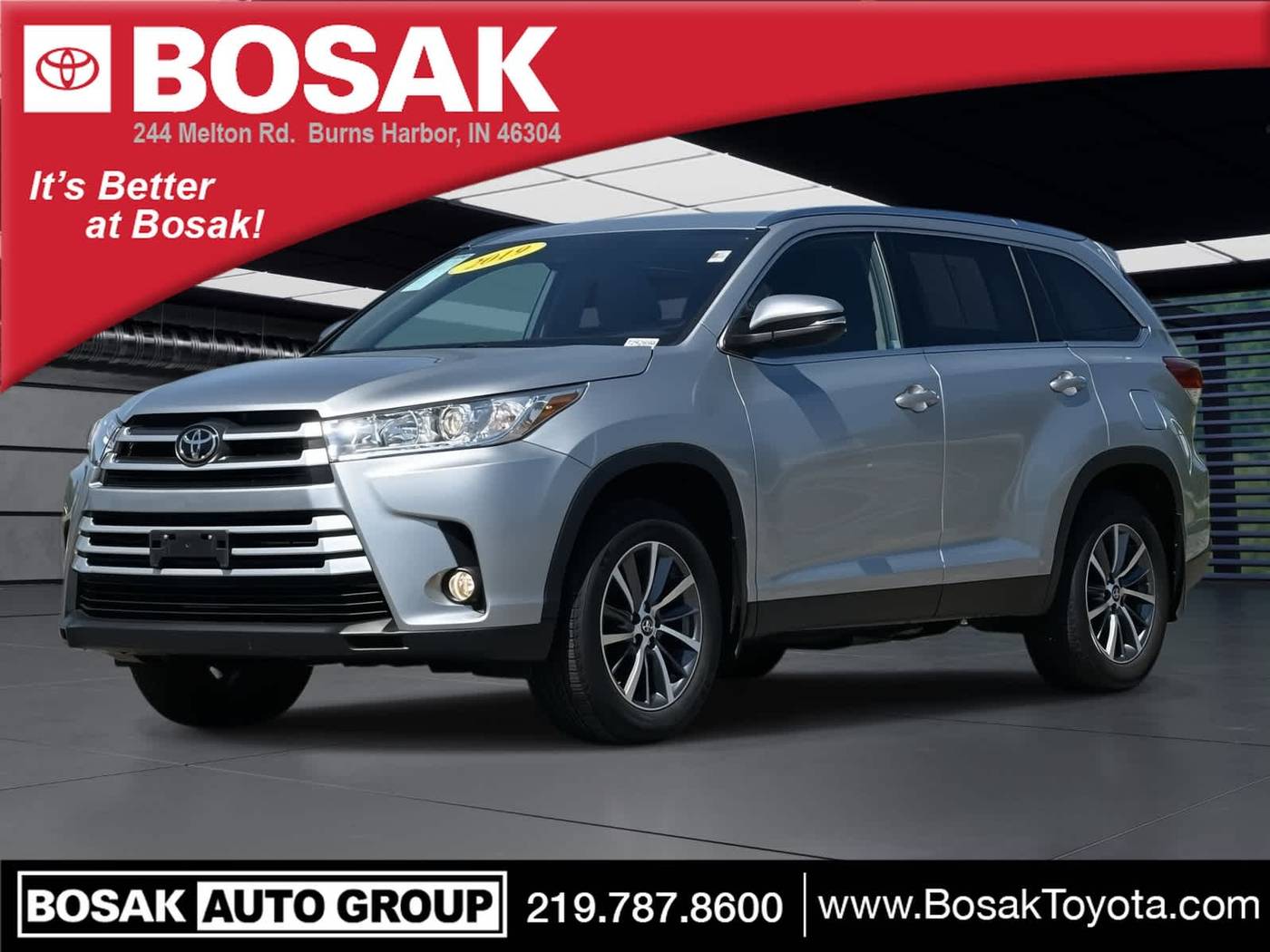 2019 Toyota Highlander XLE — SUV — 66,602 mi — Burns Harbor, IN