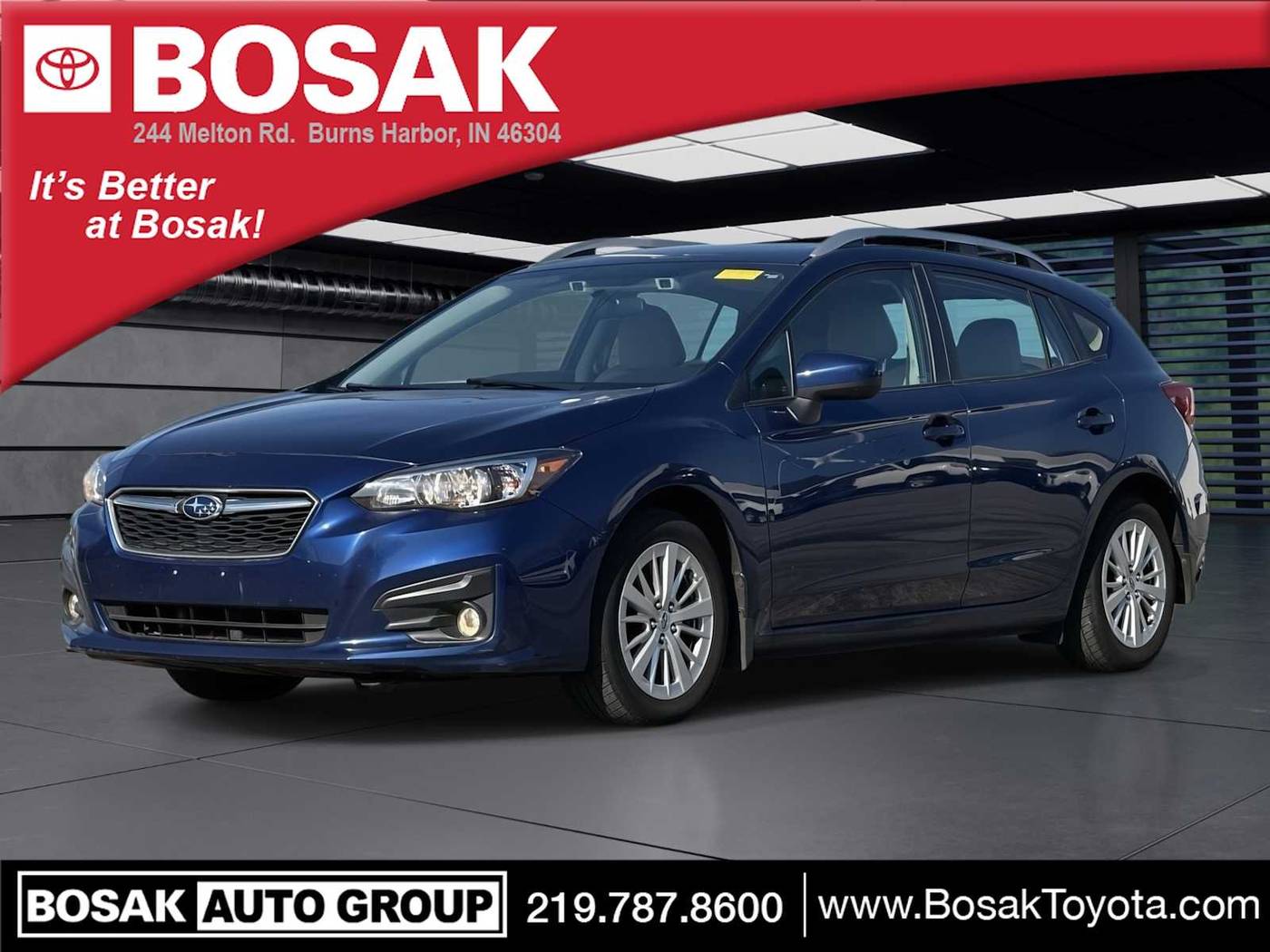2018 Subaru Impreza 2.0i Premium — Hatchback — 72,467 mi — Burns Harbor, IN