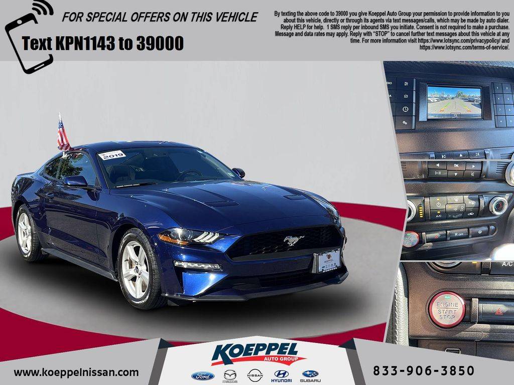 2019 Ford Mustang EcoBoost — Coupe — 59,097 mi — Jackson Heights, NY