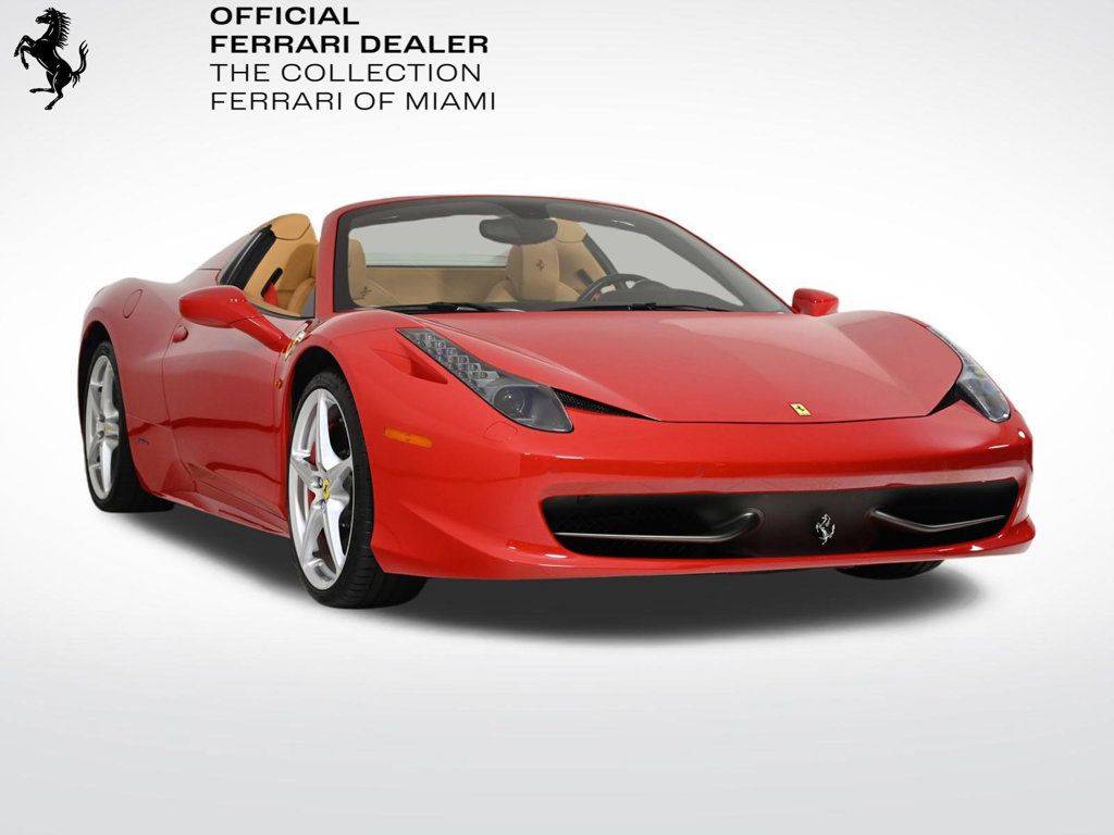 2013 Ferrari 458 Italia Spider — Convertible — 6,271 mi — Coral Gables, FL