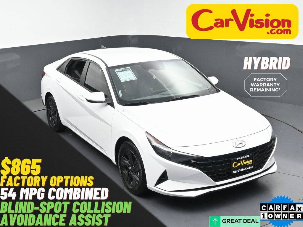 2023 Hyundai Elantra Hybrid Blue — Sedan — 23,961 mi — Maple Shade, NJ