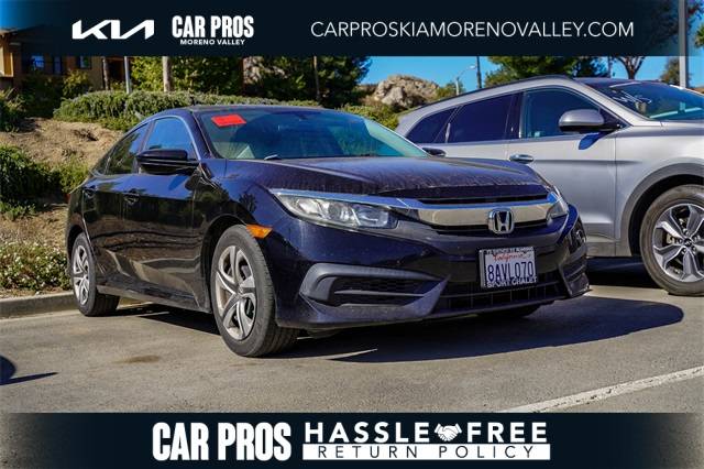2016 Honda Civic LX — Sedan — 92,252 mi — Moreno Valley, CA