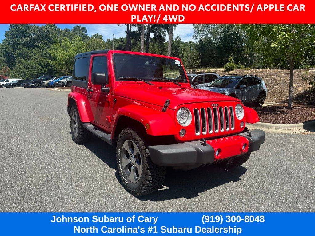 2017 Jeep Wrangler Sahara — SUV — 51,700 mi — Cary, NC