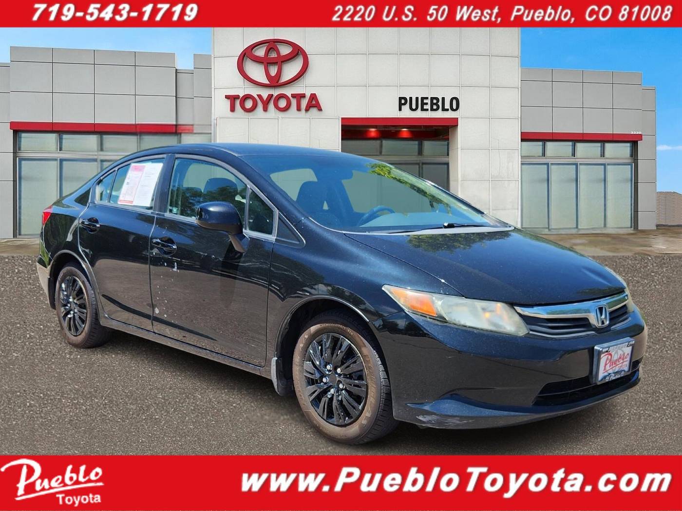 2012 Honda Civic LX — Sedan — 130,083 mi — Pueblo, CO
