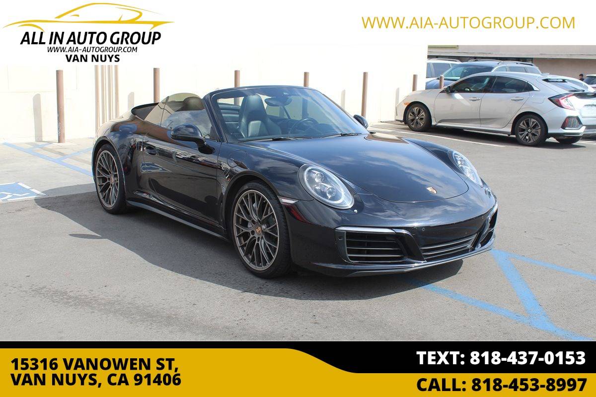 2017 Porsche 911 Carrera 4 — Convertible — 82,764 mi — Van Nuys, CA